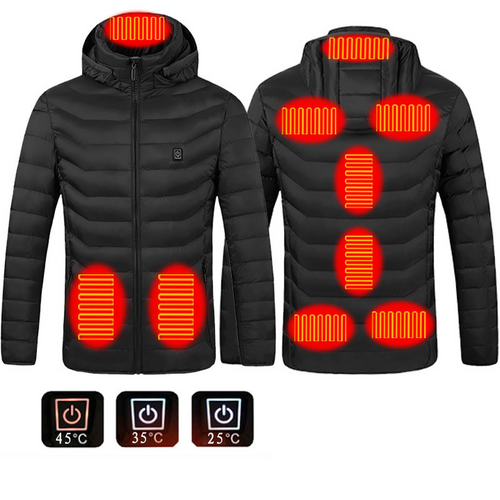 Men Autumn And Winter high quality Heated Vest Electric Heated Jackets Men Graphene Heat Coat USB Heating Padded Jacket