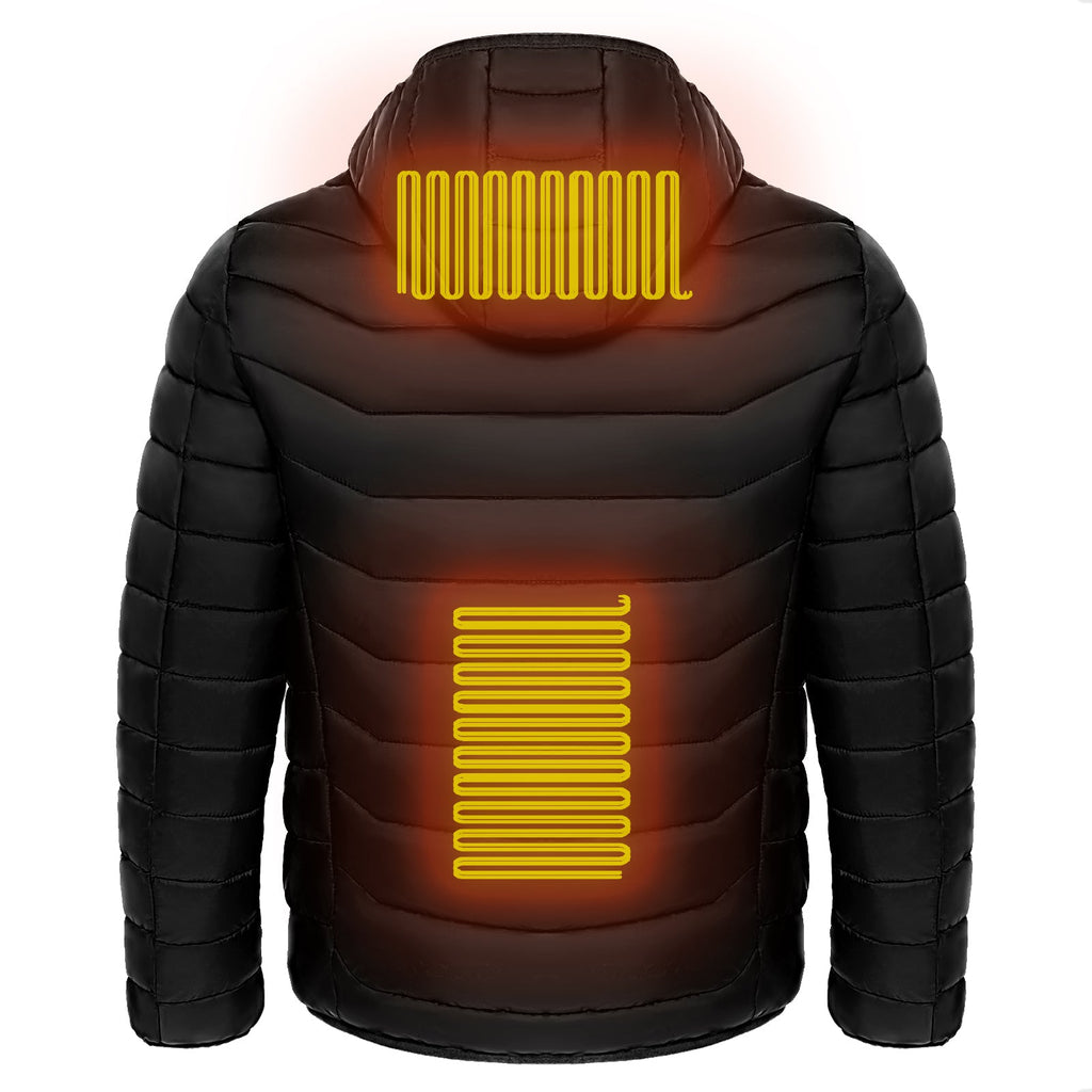 Heat zones back view
